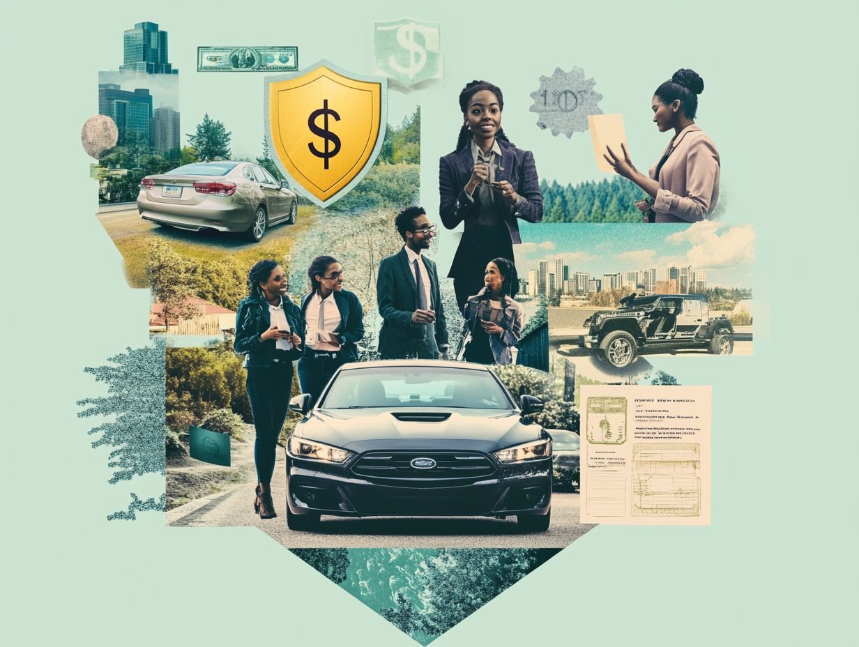 Visual representation of the 5 Unique Features of Washington Auto Insurance.