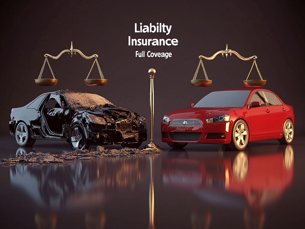 What is the difference between liability and full coverage insurance?