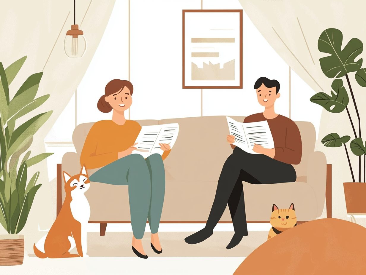 Illustration showing that pet insurance is not included in auto policies.