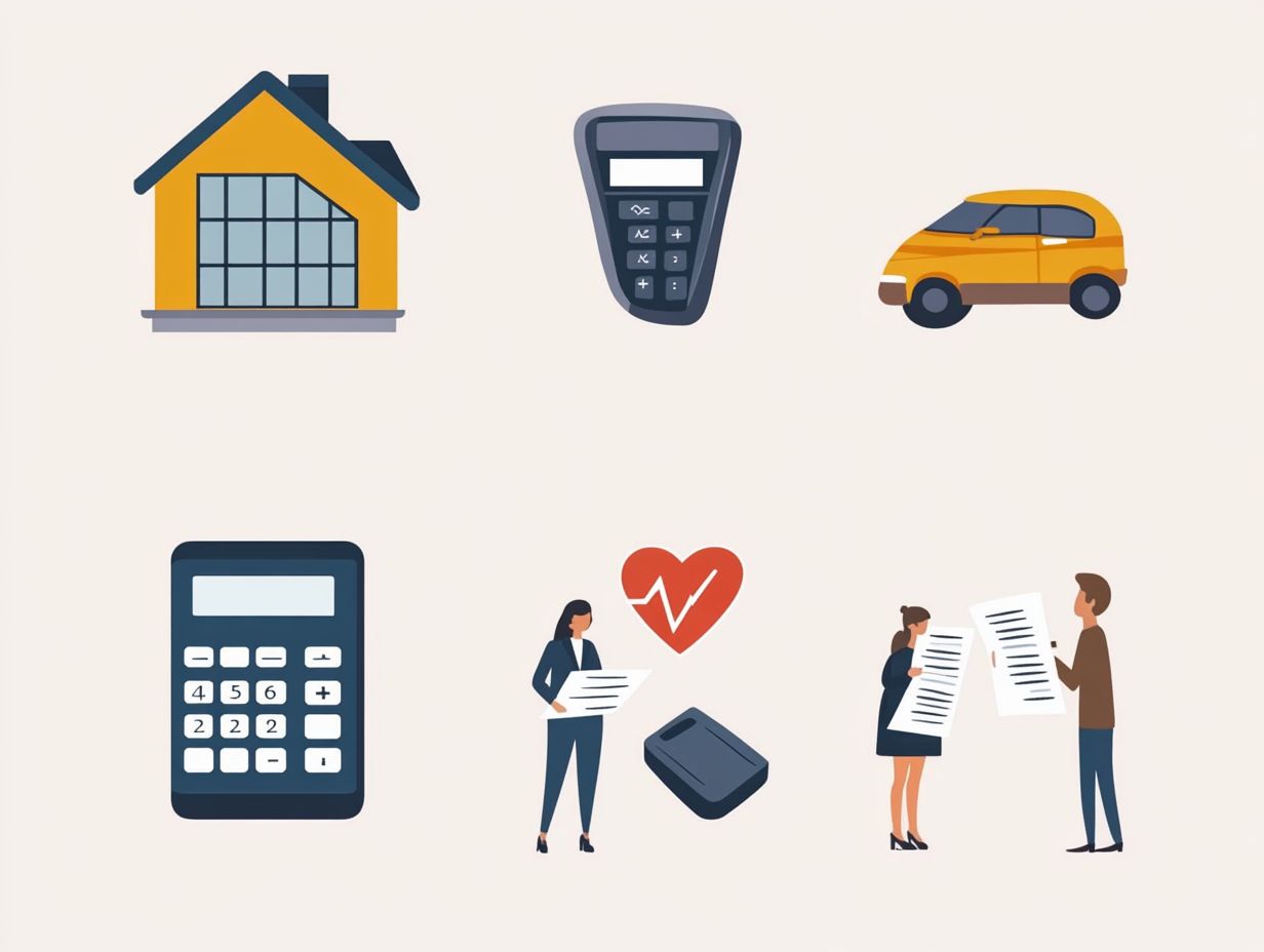 Illustration of key takeaways for factors influencing insurance premiums