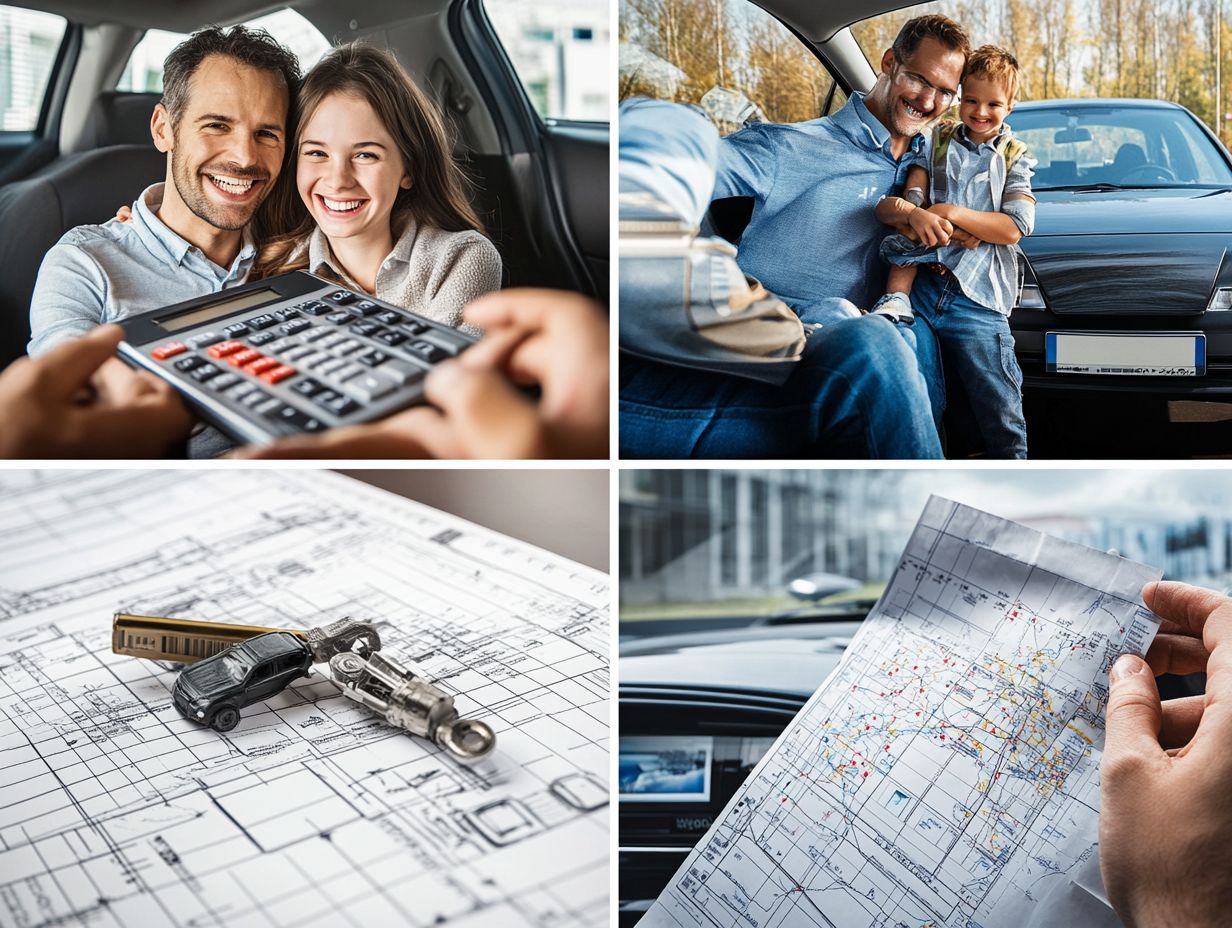 A graphic illustrating factors affecting auto insurance rates