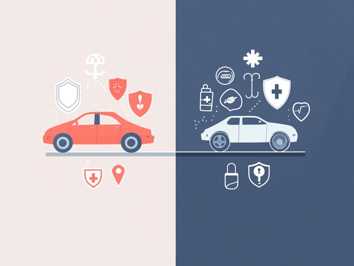 Visual representation of key takeaways in understanding basic vs full coverage options