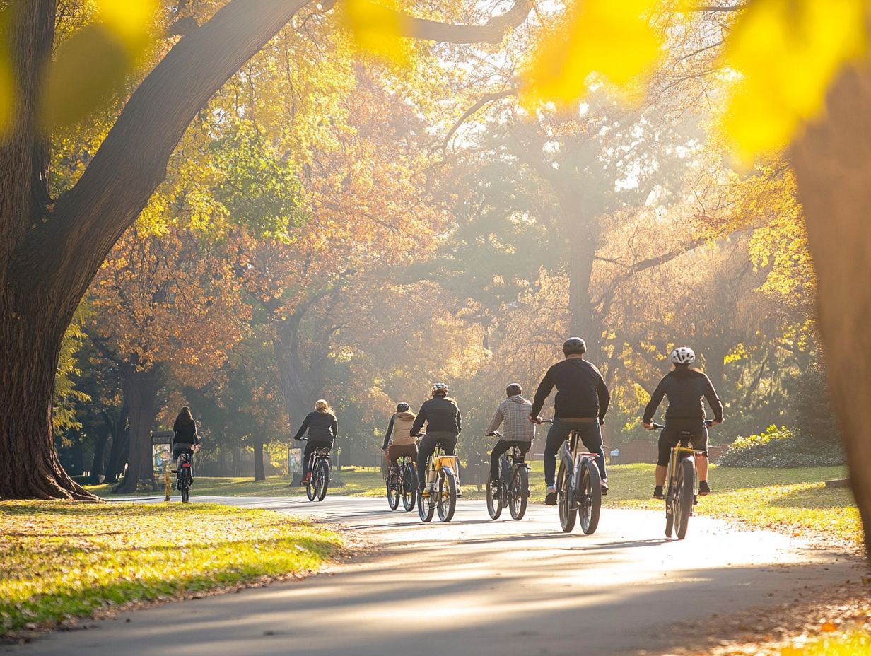 Visual representation of different types of coverage for electric bicycles