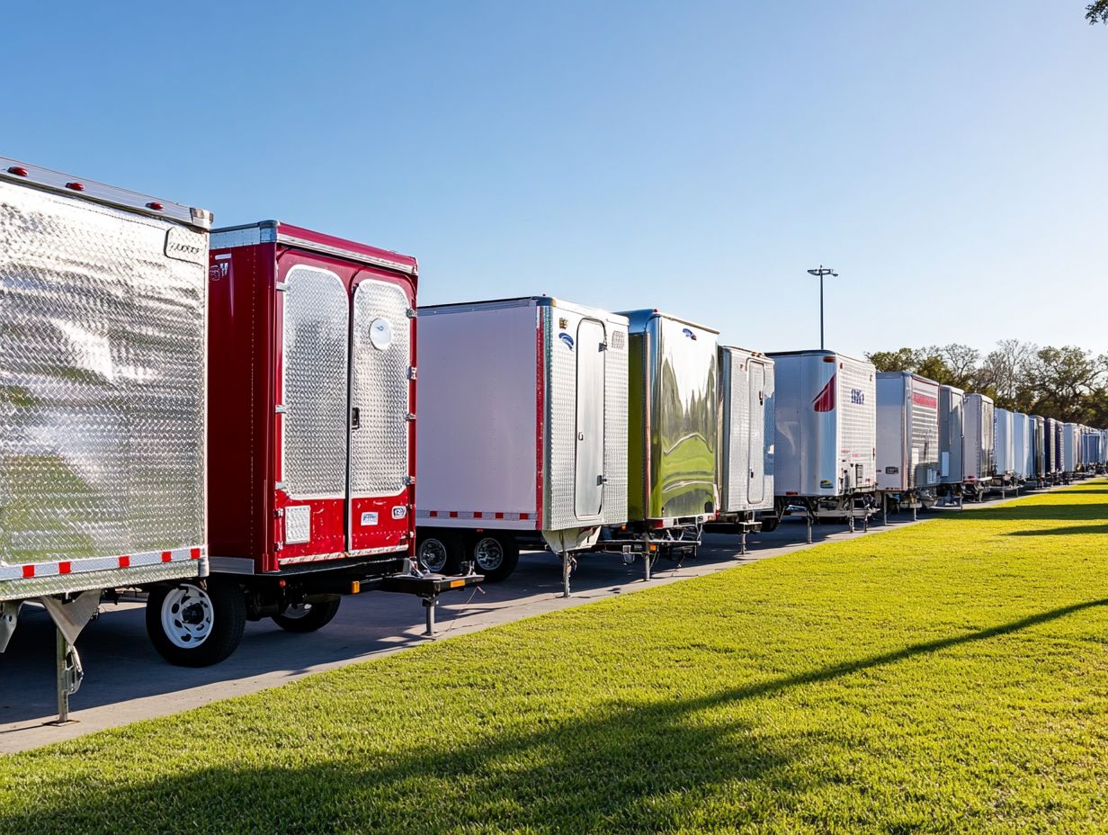 Image showing key takeaways about specialty trailers and insurance