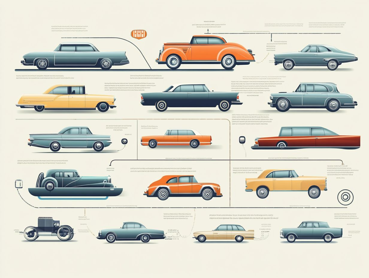 Graph showing the evolution of auto insurance over the years.